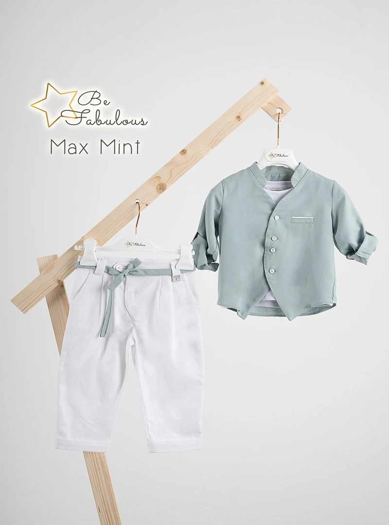 BFA25S15-MAX-MINT-PICCOLINO-2025-B Κοστούμι Piccolino Max σε χρώμα Mint - Image 1