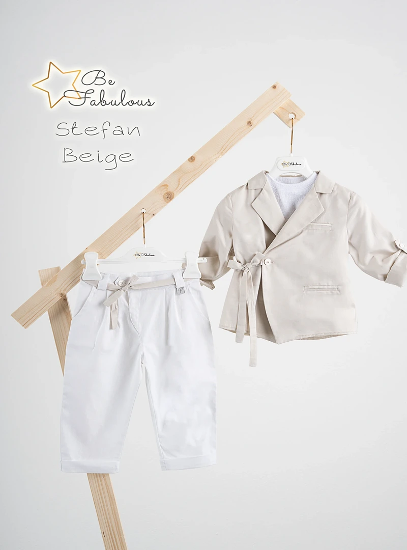 BFA25S17-STEFAN-BEIGE-PICCOLINO-2025-C Κοστούμι Piccolino Stefan σε χρώμα Beige - Image 1